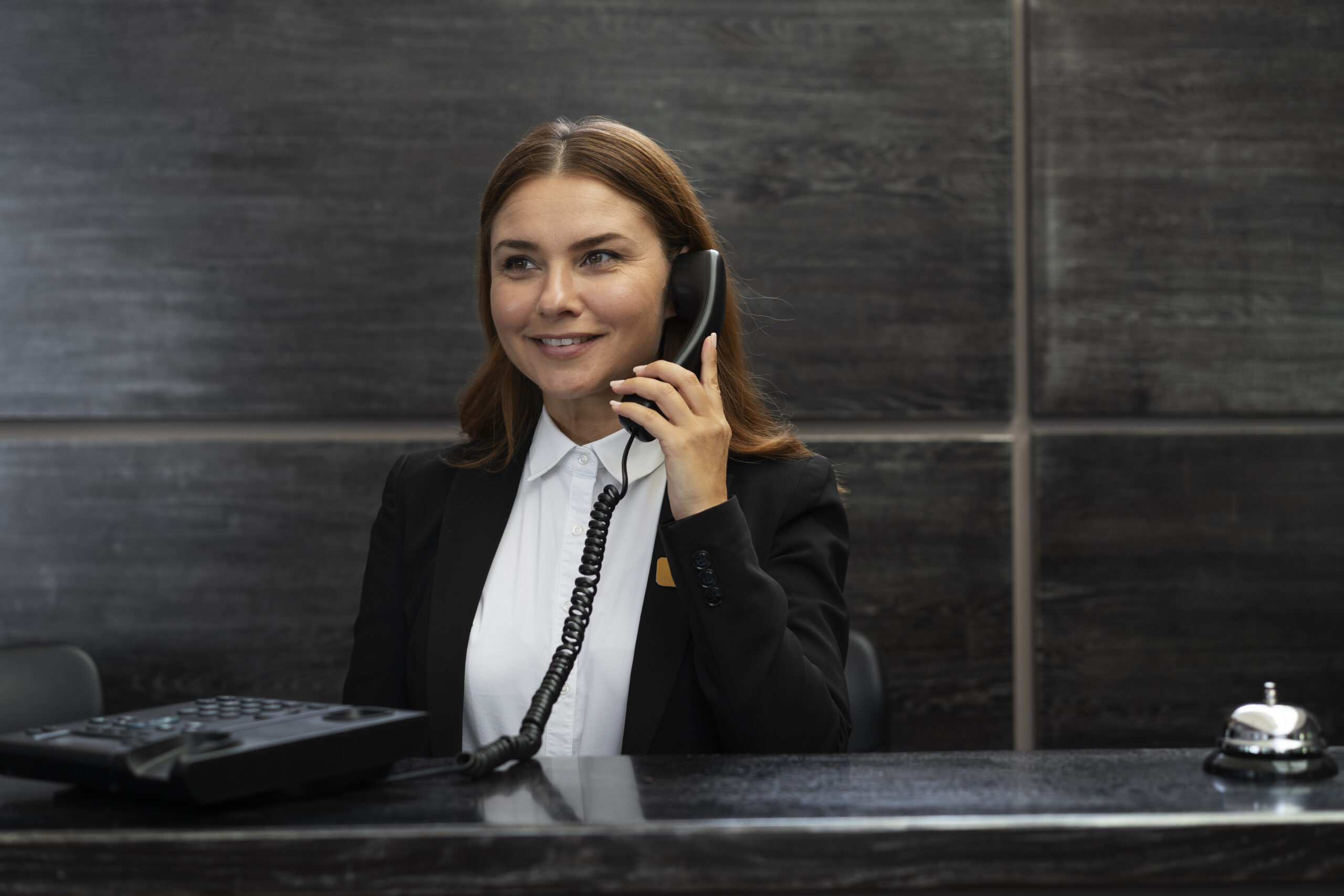 female-receptionist-elegant-suit-work-hours